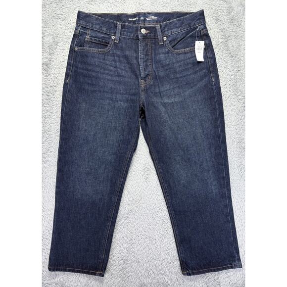 Old Navy Denim - Old Navy Jeans Womens Petit 8 Blue‎ Slouchy Straight High Rise Button Fly NWT